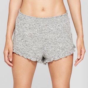 CLOSET CLEAR OUT gray sleepwear ruffle shorts